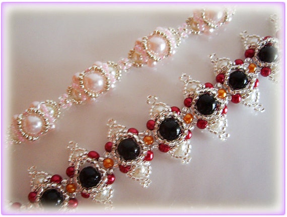 2 bracelets beading TUTORIAL