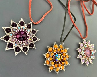 SunBeam pendant beading TUTORIAL