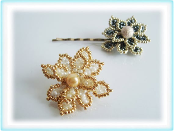 Violetta hair ornament beading TUTORIAL