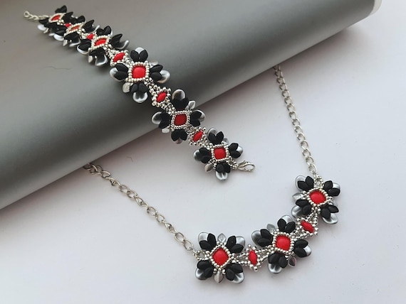 TangoFlower set beading TUTORIAL