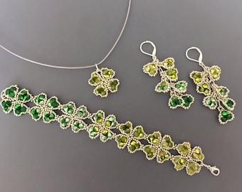 Leaf4Clover set beading TUTORIAL