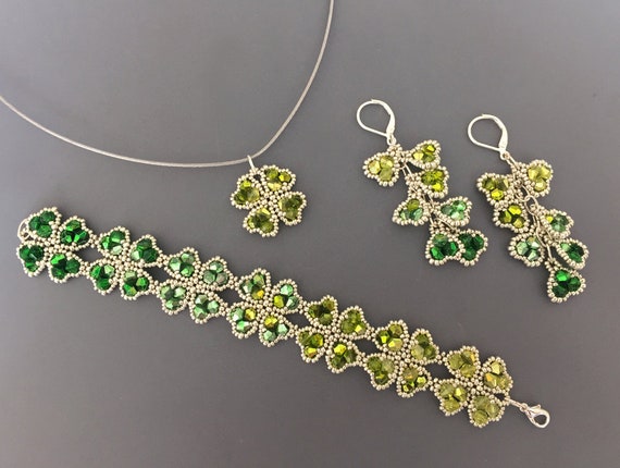 Leaf4Clover set beading TUTORIAL