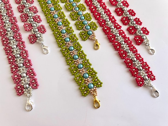 BowTie bracelets beading TUTORIAL