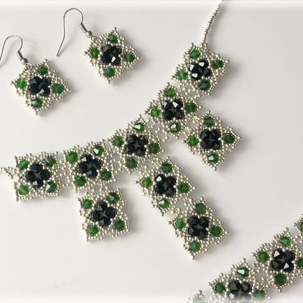 GreeNoire set beading TUTORIAL