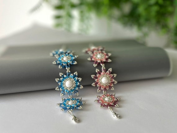 WaterLily bracelet beading TUTORIAL