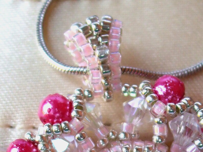 Pendant holder beading TUTORIAL Etsy