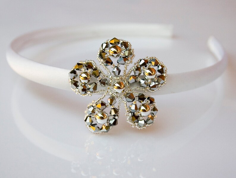 Flower Hair Accessories Beading TUTORIAL Etsy