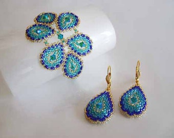 Peacock set beading TUTORIAL