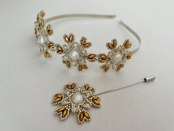 WeddinGloria flower beading TUTORIAL