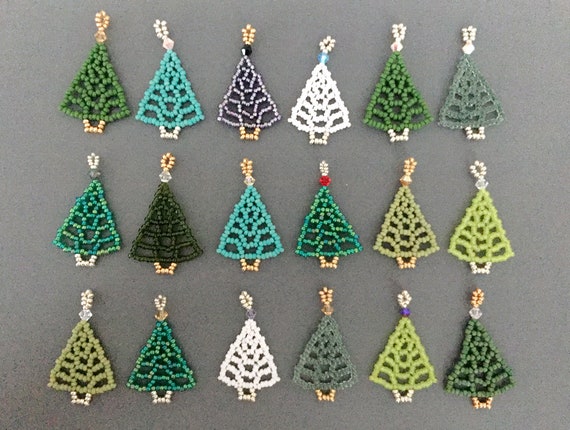 XmasTree pendants beading TUTORIAL