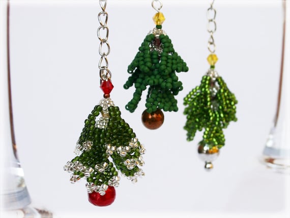 Xmas tree pendant beading TUTORIAL