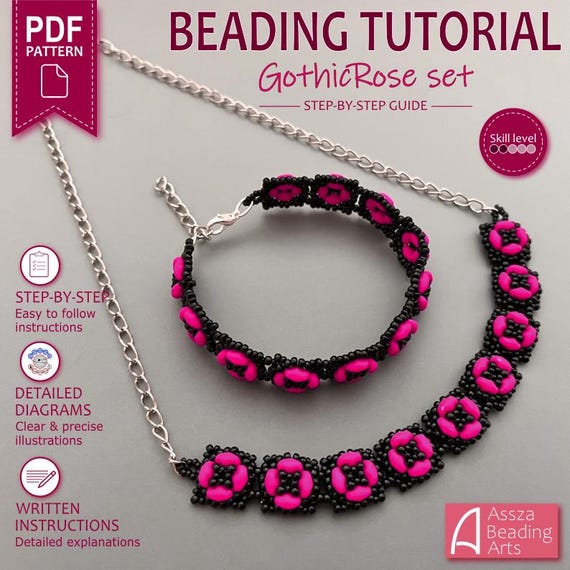 GothicRose set beading TUTORIAL