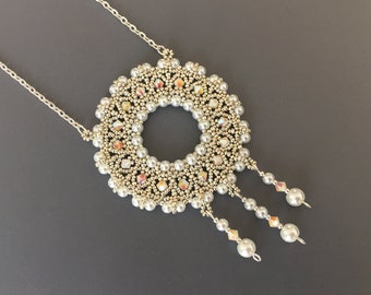 DreamCatcher necklace beading TUTORIAL