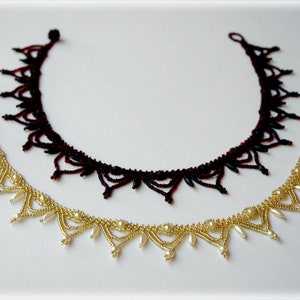 Classic Bead Collar necklace beading TUTORIAL