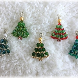 XmasTrees pendant beading TUTORIAL