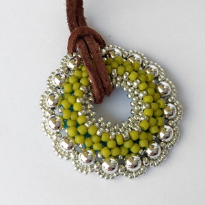 DoubleColor pendant beading TUTORIAL image 2