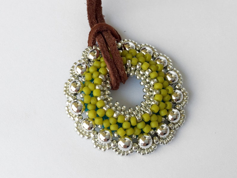 DoubleColor pendant beading TUTORIAL image 2