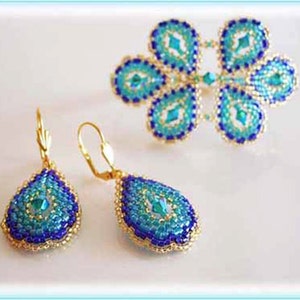 Peacock set beading TUTORIAL