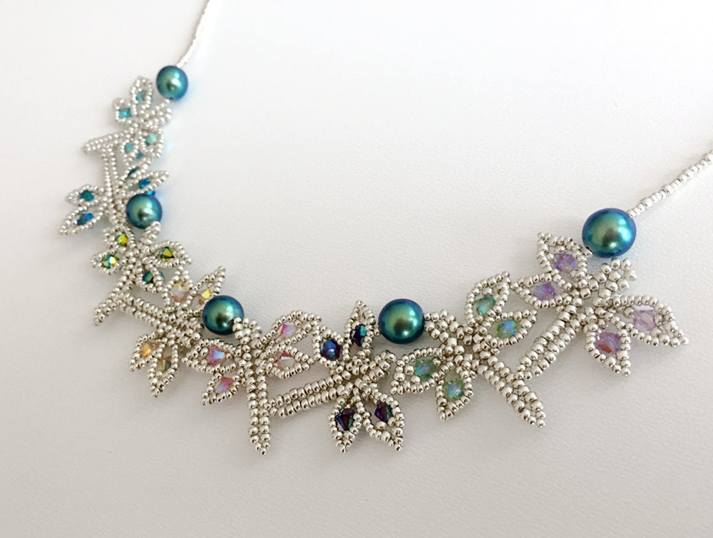 DragonFly pendant and necklace beading TUTORIAL