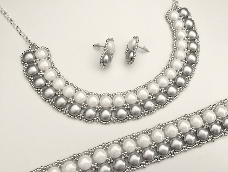SilverCandy set beading TUTORIAL