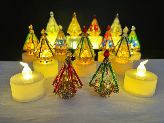 Candle ChristmasTree beading TUTORIAL