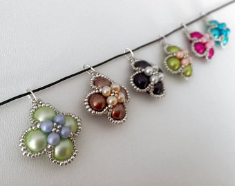 FlowerBox pendant beading TUTORIAL