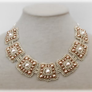PearlSquare necklace beading TUTORIAL