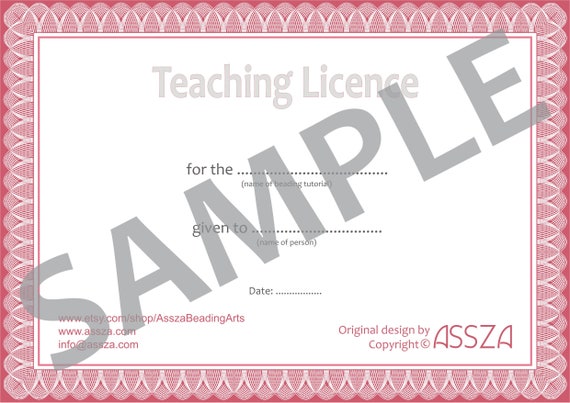 Teaching Licence