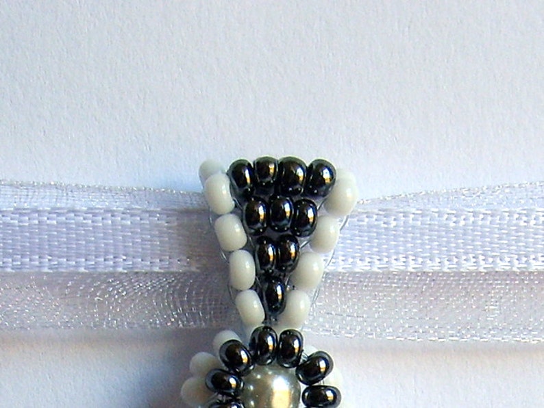 Pendant holder beading TUTORIAL Etsy