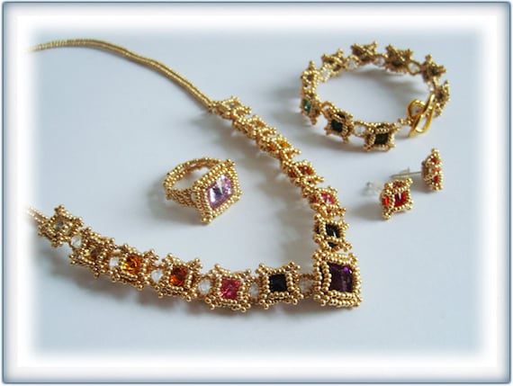 Glamour set beading TUTORIAL