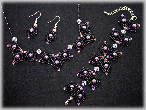 BlackEyes set beading TUTORIAL