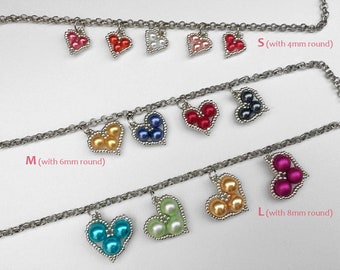 PottyHeart pendants beading TUTORIAL