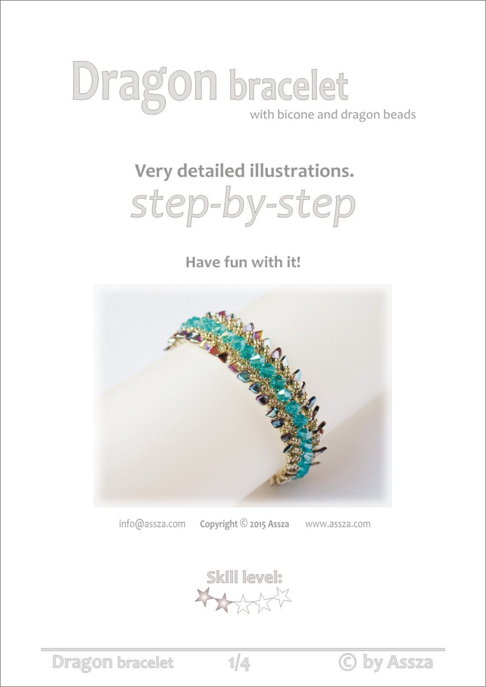 Dragon Bracelet Beading TUTORIAL Etsy