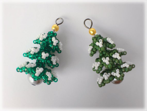 SnowyPine pendant beading TUTORIAL