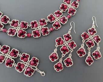 CherryFlower set beading TUTORIAL