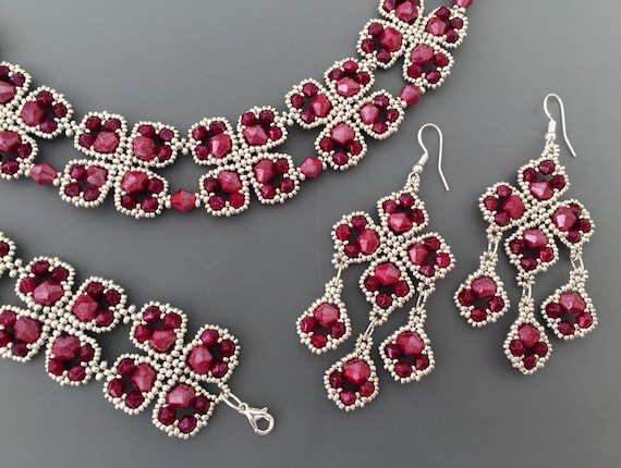 CherryFlower set beading TUTORIAL