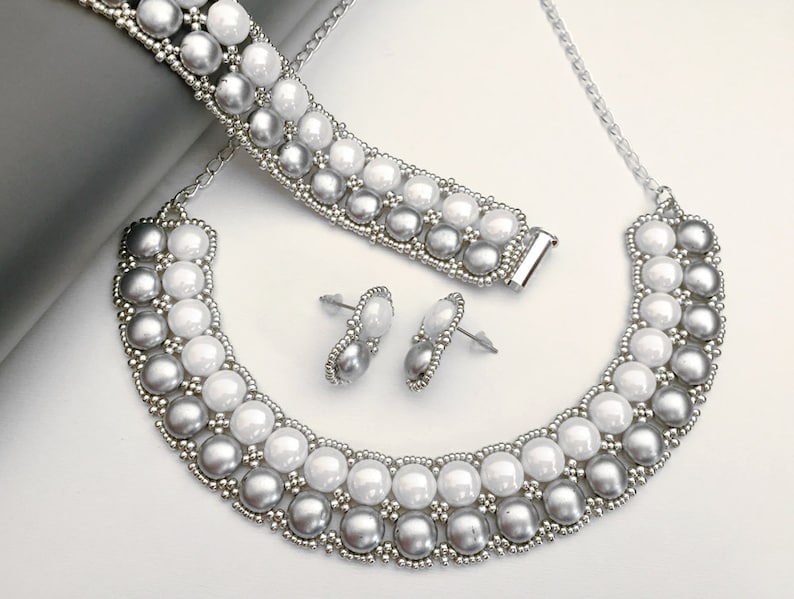 SilverCandy set beading TUTORIAL