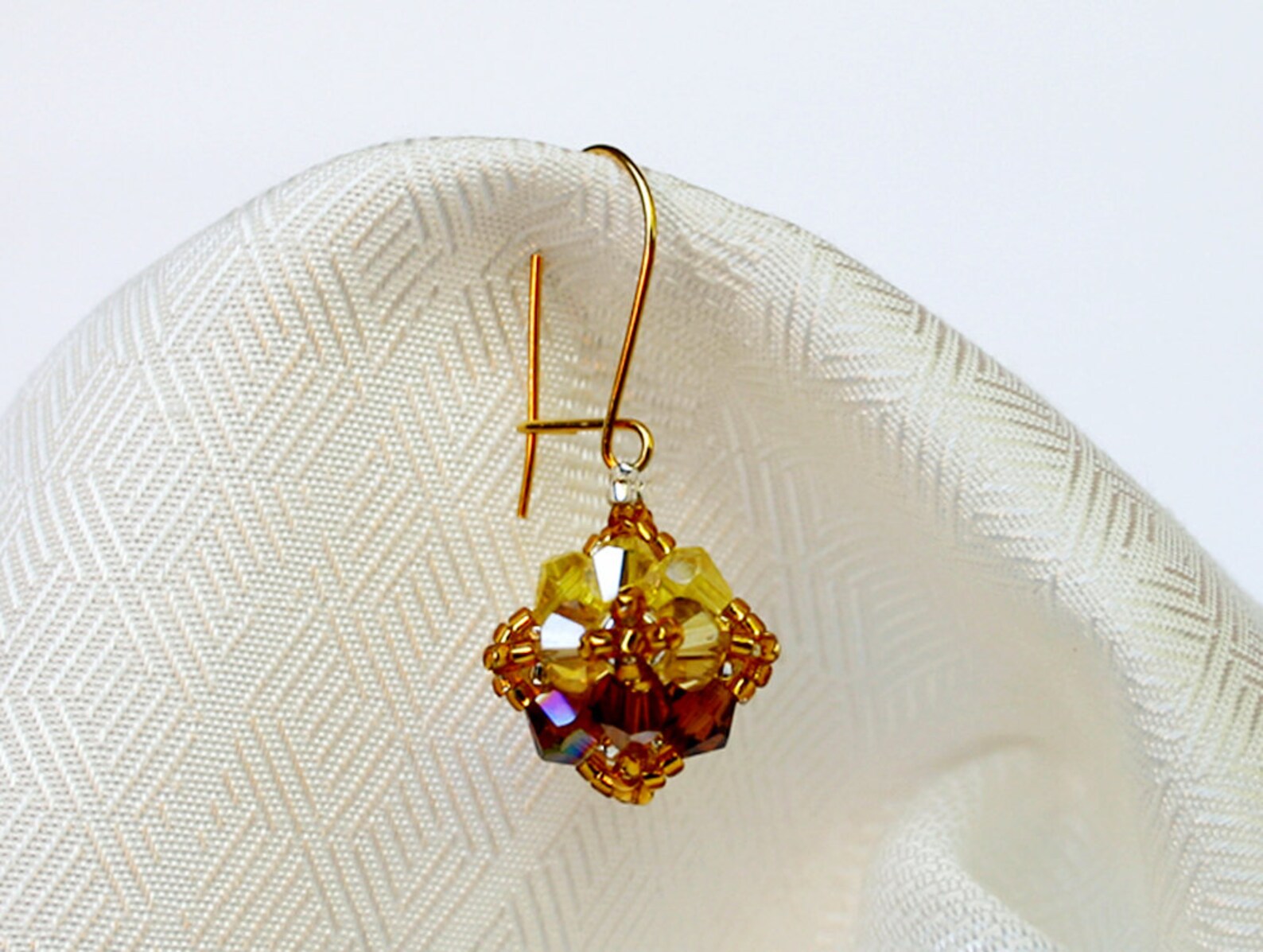 Penelope Earrings / Pendant Beading TUTORIAL Etsy