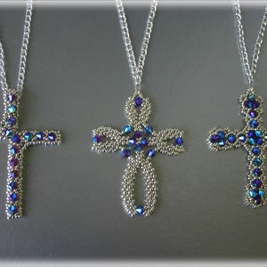 3Cross pendants beading TUTORIAL