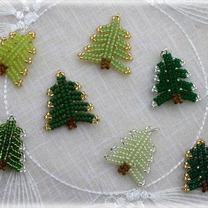 Xmas Tree pendant beading TUTORIAL