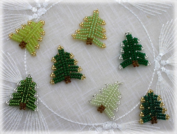 Xmas Tree pendant beading TUTORIAL