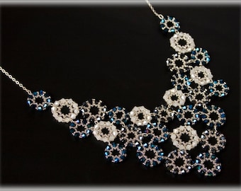 BlueRounds necklace beading TUTORIAL