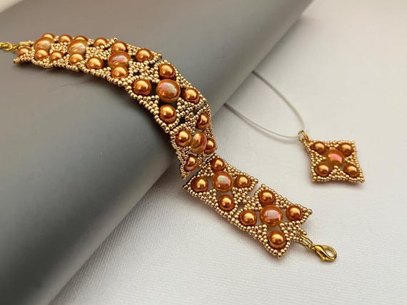 MosaicQuadrat set beading TUTORIAL