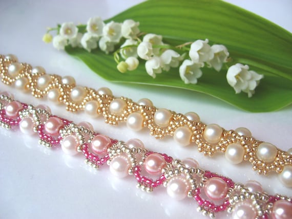 Golden Wave bracelet beading TUTORIAL