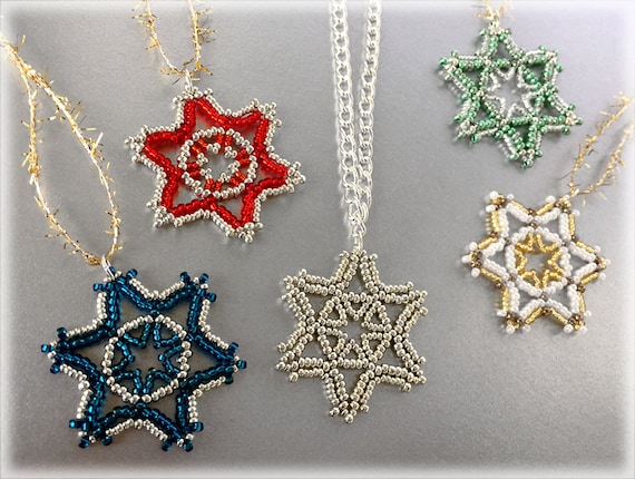 StarWheel pendant beading TUTORIAL