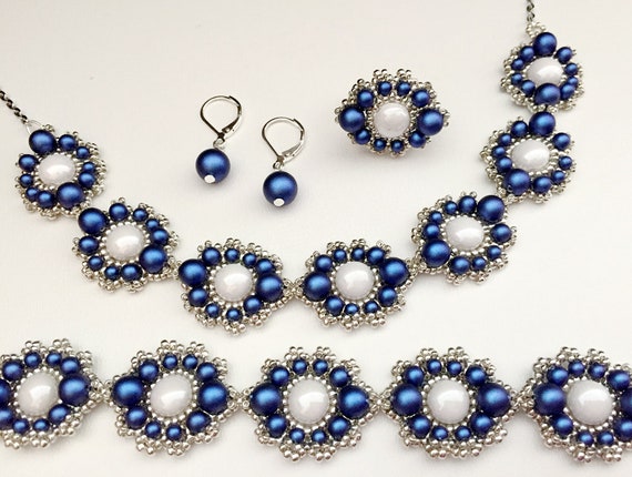 BlueLagoon set beading TUTORIAL