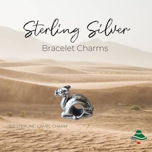 Silver Camel Charm Spacer Bead, 925 Silver Bracelet Charm, Pandora Essence | Pandora Me Compatible, 3 g