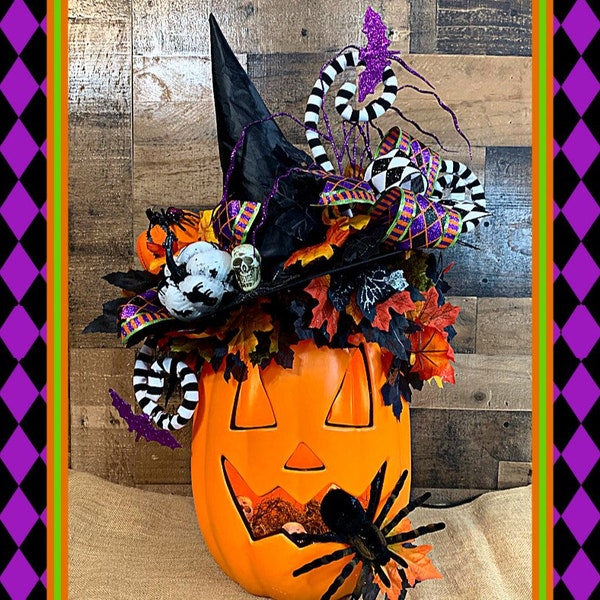 Jack O Lantern-Halloween Decor-Halloween Decoration-Pumpkin Decor-Lighted Jack O Lantern-Lighted Pumpkin Decor