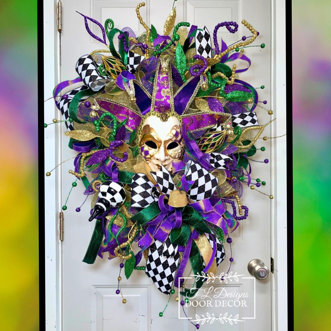 Extra Large Mardi Gras Mask - Etsy