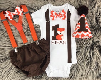 fox first birthday outfit